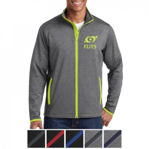 Sport-Tek® Sport-Wick® Stretch Contrast Full-Zip Jacket