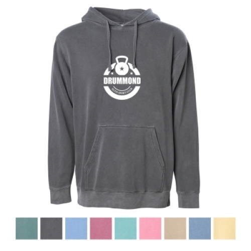 Independent Trading Company Unisex Midweight Pigment Dyed Hooded Sweatshirt