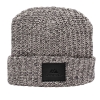 Milliner Cuffed Knit Beanie with Leather Patch