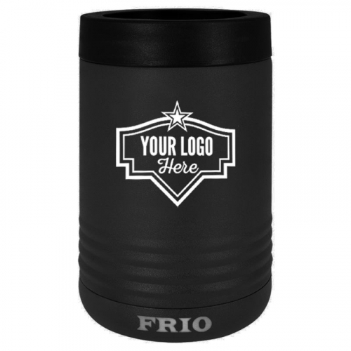 FRIO Stainless Steel Beverage Holder with 1 Color Screen Print (Black)