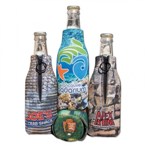 Full Color Zipper Bottle Holder (Kings Camo Desert)