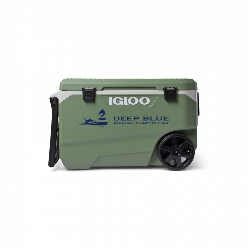 IGLOO ECOCOOL LATITUDE 90 QUART ROLLER COOLER (Vintage Green)