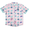 Short Sleeve Button Down Shirt (Smooth Polyester)