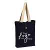 Button-Up Tote Bag with Natural Handles 15