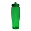 Green Eco Poly-Clear PET 28 oz. Sports Bottle with Push Pull Lid