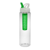 PET Clear 32 oz. Bottle w/ Freedom Lid & Clear Infuser Basket and Green Spout