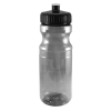 Smoke Clear PET 24 oz. Bike Style Sports Bottle with Push Pull Lid