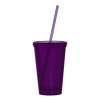 16 oz. Purple Bolero Tumbler with Matching Lid & Straw