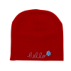 Stock Beanie with Embroidery 5K Stitches No Cuff (Dark Red)