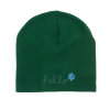 Stock Beanie with Embroidery 5K Stitches No Cuff (Forest Green)