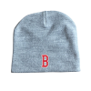 Stock Beanie with Embroidery 5K Stitches No Cuff (Light Gray Heather)