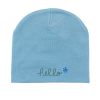 Stock Beanie with Embroidery 5k Stitches No Cuff (Light Sky Blue)