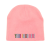 Stock Beanie with Embroidery 5K Stitches No Cuff (Light Pink)