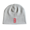 Stock Beanie with Embroidery 5K Stitches No Cuff (Sandstone)