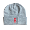 Stock Beanie with Embroidery 5K Stitches with Cuff (Light Gray Heather)