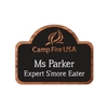 Wood Blackboard Badges 6-10 square inches