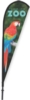 Medium Single Sided Teardrop Wind Flutter Flag (38