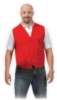 Single Pocket Unisex Button Twill Vest (S-XL)