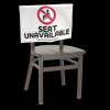 Double-Sided Social Distancing Seat Sign (16