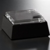 Black and Optical Crystal Base - Square