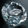 Diamond Paperweight 3-1/4