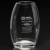 Clear Oval Vase 8-1/2