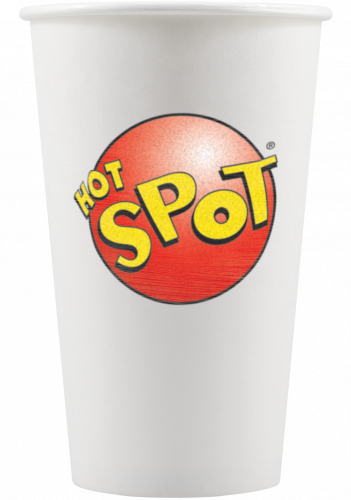 16 oz  Paper Cup - White - Digital