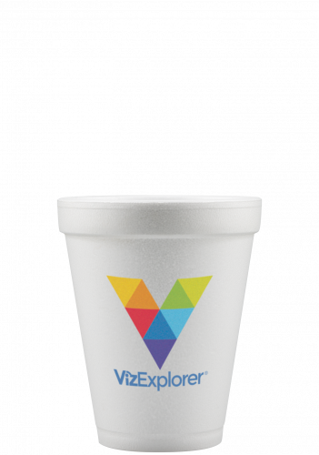 10 oz Foam Cup - White - Digital