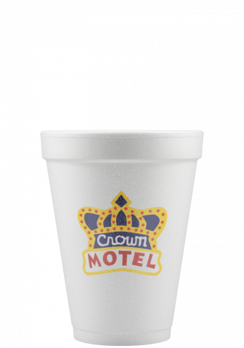 12 oz Foam Cup - White - Digital