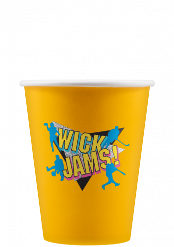 9 oz Paper Cup - Yellow - Digital