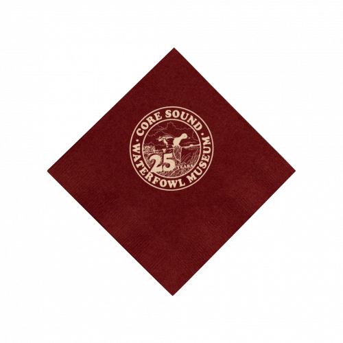 Beverage Napkin - Burgundy - Tradition