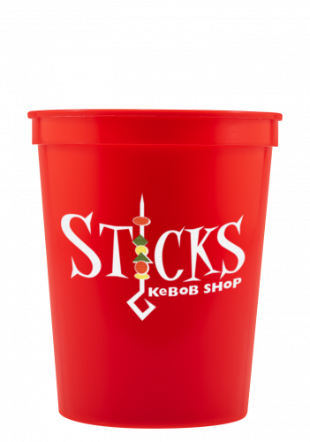 16 oz Stadium Cup - Red - Digital