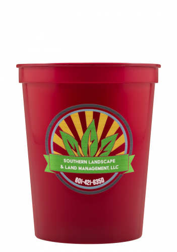 16 oz Stadium Cup - Burgundy - Digital