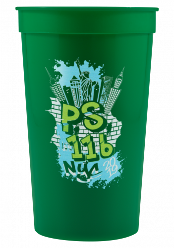 22 oz Stadium Cup - Green - Digital