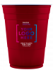 10 oz Solo® Plastic Party Cup - Red - Digital