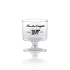 2 oz Clear Fluted Plastic Footed Wine Cup - Tradition