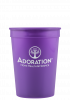 12 oz Stadium Cup - Purple - Tradition