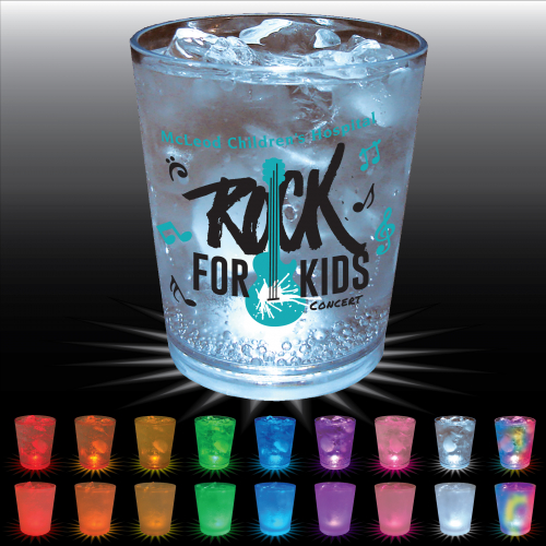 12 Oz. Plastic Light-Up Rocks Glass