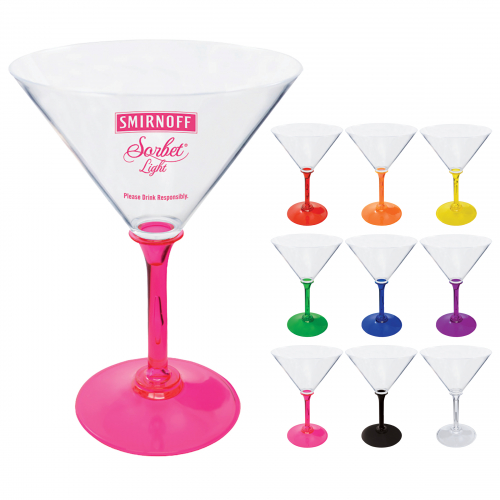 10 Oz. Plastic Stem Martini