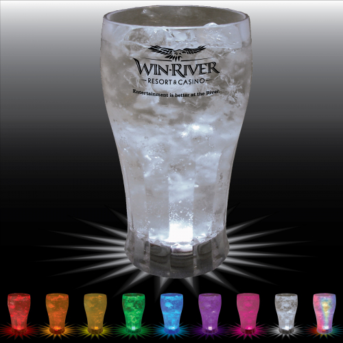 12 Oz. Plastic Light-Up Soda Fountain Glass