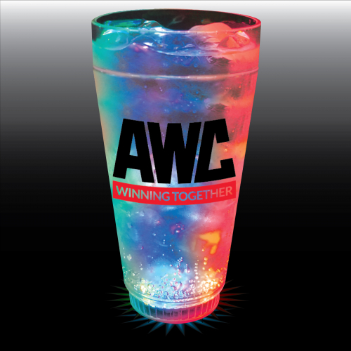 20 Oz. Plastic 3-Light, Light-Up Tumbler