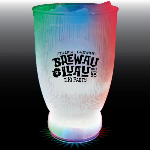 18 Oz. Plastic 3-Light Coconut Tumbler