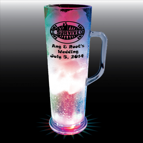 22 Oz. Plastic Light-Up Frankfurt Mug