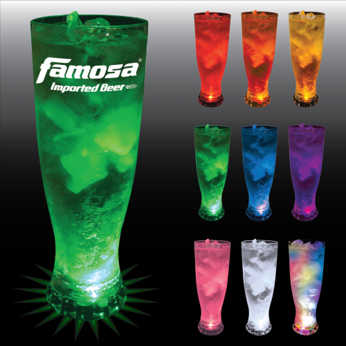 22 Oz. Plastic Light-Up Pilsner Glass