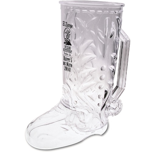 20 Oz. Styrene Cowboy Boot Mug