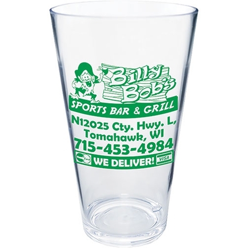 16 Oz. Styrene Pub Pint Glass