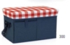 Ottoman Cooler - Collapsible Cooler w/Front Panel Door and Shoulder Straps