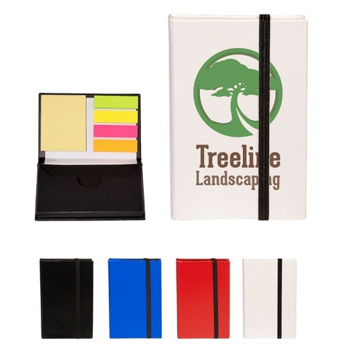 Go-Getter Hard Cover Sticky Notepad/Business Card Case 