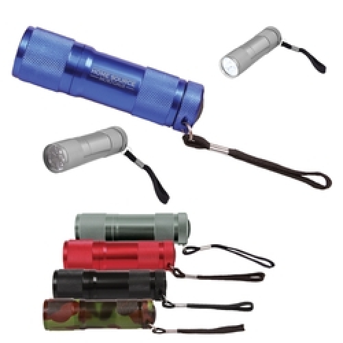 9 LED Metal Flashlight