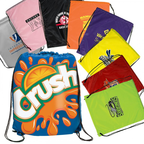 Dye Sub Cinch-Up Drawstring Backpack - SA Express